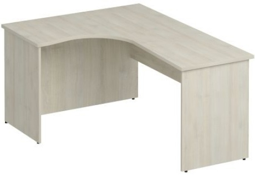 Стол эргономичный левый Прайм, цвет шамони светлый