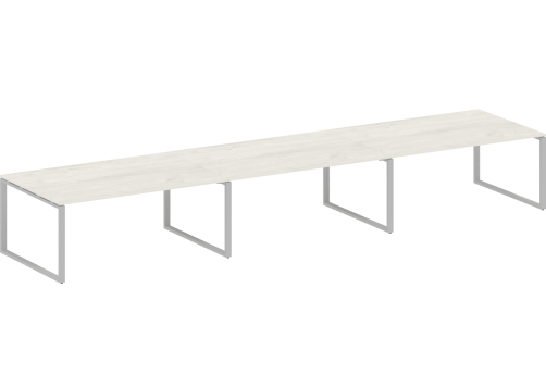 Стол для переговоров (3 столешницы), цвет дуб новара