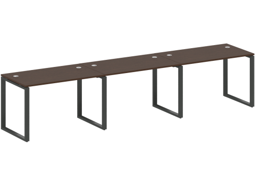Стол на 3 рабочих места, цвет венге