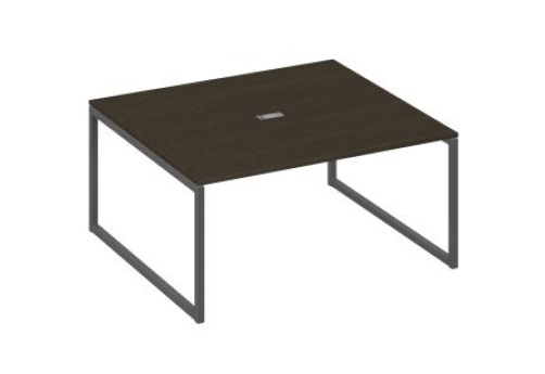 Стол для переговоров прямоугольный Мира Одри, цвет венге + антрацит