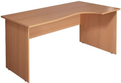Стол криволинейный правый, цвет бук