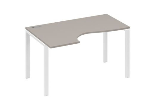 Стол эргономичный левый Мира Нумо, цвет мокко премиум + белый