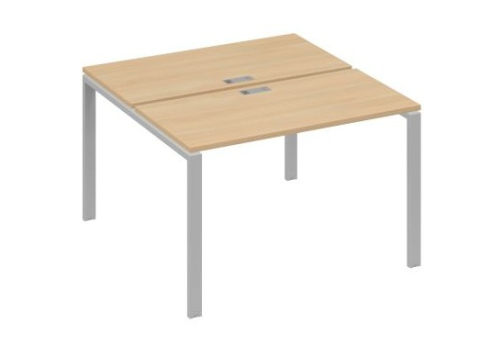 Рабочая станция (2х120) Мира Нумо, цвет натуральный дуб + серый