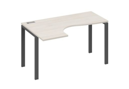 Стол эргономичный левый Мира Нумо, цвет дуб шамони + антрацит