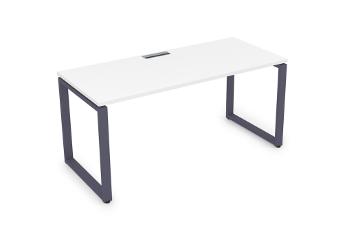 Стол рабочий Оскар Персонал, цвет белый премиум