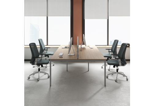 Рабочая станция на 4 человека Киви, цвет светлый дуб