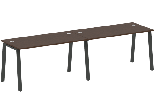 Стол на 2 рабочих места, цвет венге