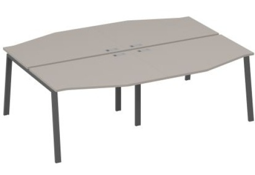 Станция рабочая эргономичная 4х120 Мира Трио, цвет мокко премиум + антрацит