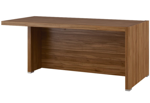 Стол письменный с асимметричными опорами (левый), цвет орех