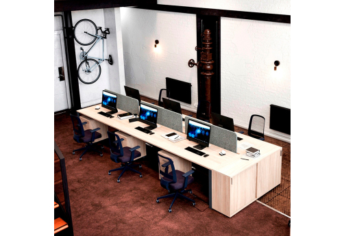 Рабочая станция Индиго Сет, цвет дуб темный + антрацит