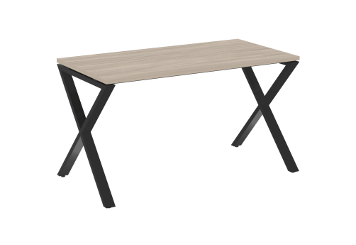 Стол рабочий Европа, цвет дуб аттик + черный