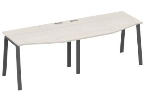 Рабочая станция эргономичная (2х120) Мира Нумо, цвет дуб шамони + антрацит