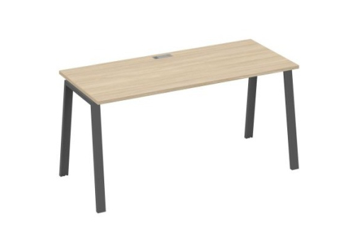 Стол письменный Мира Трио, цвет дуб скандинавский + антрацит
