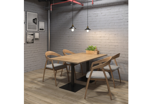 Стол прямоугольный Мальта, цвет тиквуд