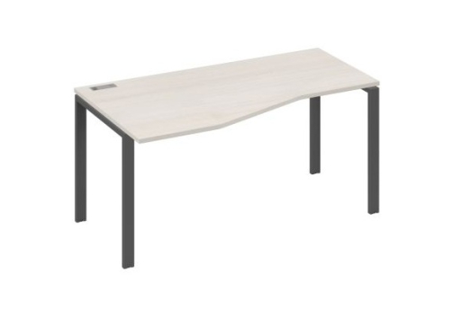 Стол эргономичный левый Мира Нумо, цвет дуб шамони + антрацит