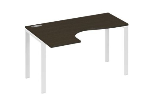 Стол эргономичный левый Мира Нумо, цвет венге + белый