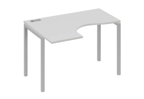 Стол эргономичный левый Классика Мира Лофт, цвет серый + серый