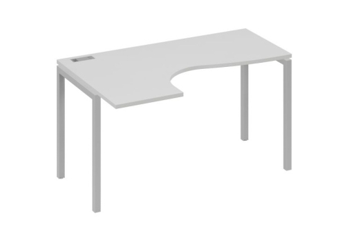 Стол эргономичный левый Классика Мира Лофт, цвет серый + серый