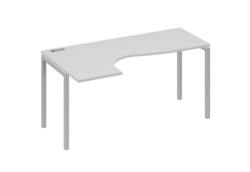 Стол эргономичный левый Классика Мира Лофт, цвет серый + серый