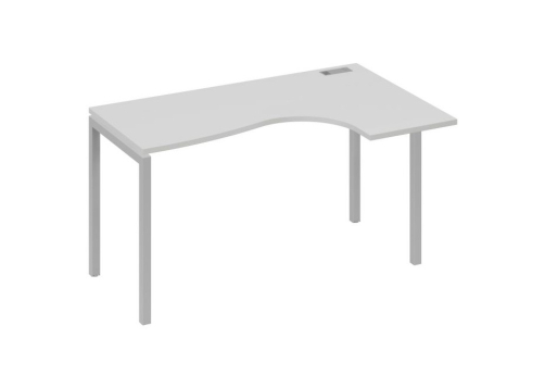 Стол эргономичный правый Классика Мира Лофт, цвет серый + серый