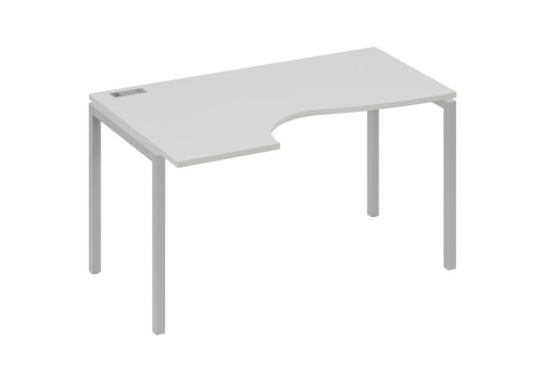 Стол эргономичный левый Классика Мира Лофт, цвет серый + серый
