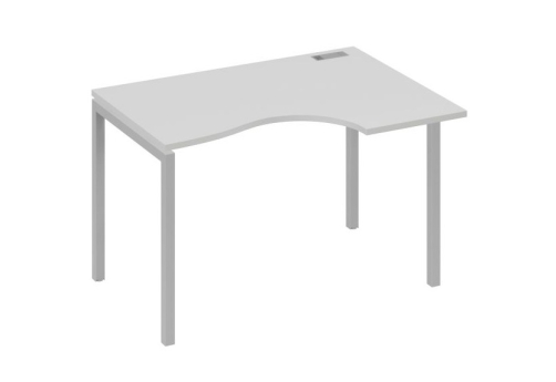 Стол эргономичный правый Классика Мира Лофт, цвет серый + серый