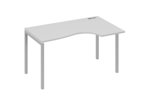 Стол эргономичный правый Классика Мира Лофт, цвет серый + серый