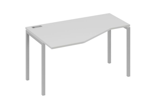 Стол эргономичный левый Техно Мира Лофт, цвет серый + серый
