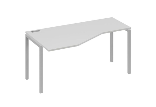 Стол эргономичный левый Техно Мира Лофт, цвет серый + серый