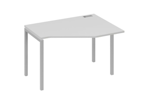 Стол эргономичный правый Техно Мира Лофт, цвет серый + серый