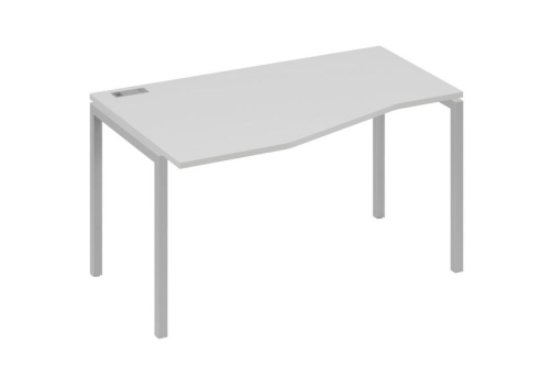 Стол эргономичный левый Техно Мира Лофт, цвет серый + серый