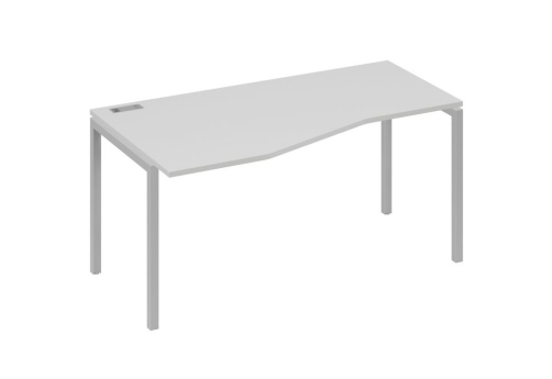 Стол эргономичный левый Техно Мира Лофт, цвет серый + серый