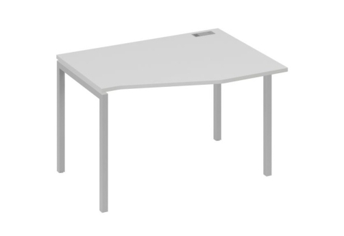 Стол эргономичный правый Техно Мира Лофт, цвет серый + серый