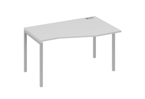 Стол эргономичный правый Техно Мира Лофт, цвет серый + серый