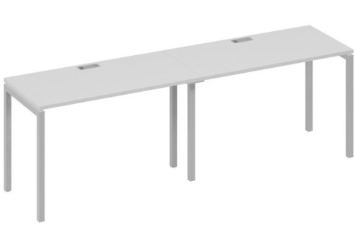 Рабочая станция 2х120 Мира Лофт, цвет серый + серый