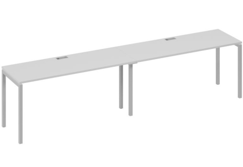 Рабочая станция 2х160 Мира Лофт, цвет серый + серый