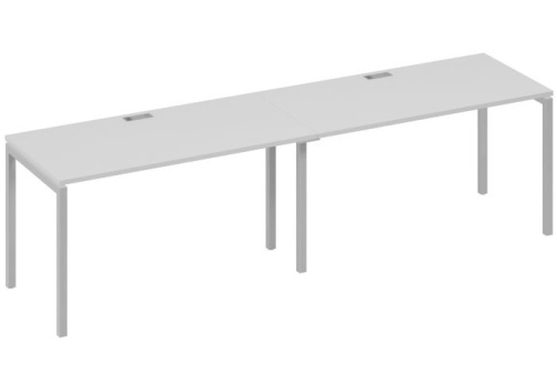 Рабочая станция 2х140 Мира Лофт, цвет серый + серый