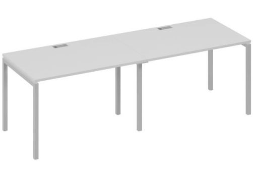 Рабочая станция 2х120 Мира Лофт, цвет серый + серый