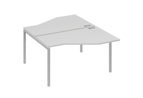 Рабочая станция эргономичная 2х140 Техно Мира Лофт, цвет серый + серый