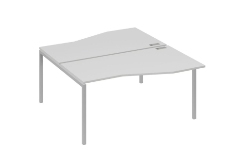 Рабочая станция эргономичная 2х160 Техно Мира Лофт, цвет серый + серый