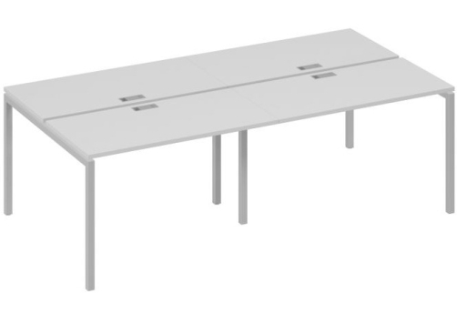 Рабочая станция 4х120 Мира Лофт, цвет серый + серый