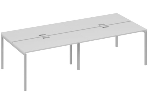 Рабочая станция 4х140 Мира Лофт, цвет серый + серый