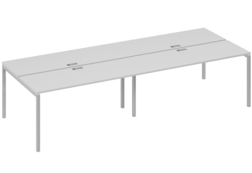 Рабочая станция 4х160 Мира Лофт, цвет серый + серый
