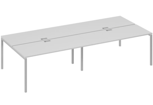 Рабочая станция 4х160 Мира Лофт, цвет серый + серый