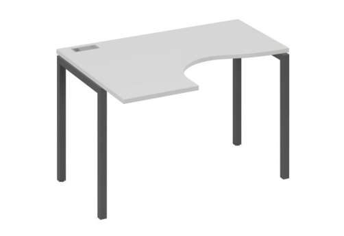 Стол эргономичный левый Классика Мира Лофт, цвет серый + антрацит