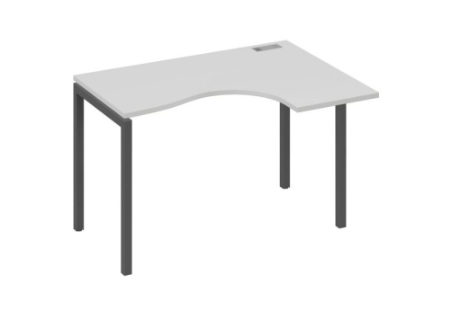 Стол эргономичный правый Классика Мира Лофт, цвет серый + антрацит