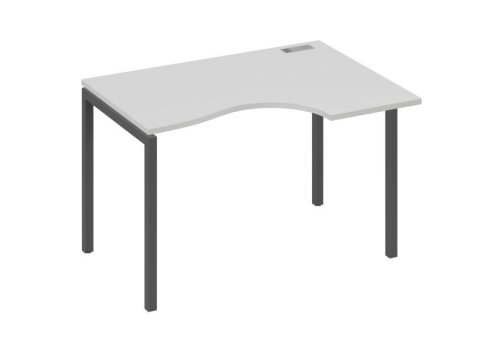 Стол эргономичный правый Классика Мира Лофт, цвет серый + антрацит