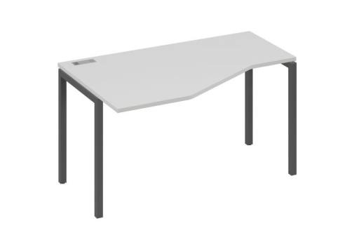 Стол эргономичный левый Техно Мира Лофт, цвет серый + антрацит