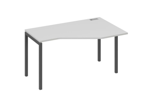 Стол эргономичный правый Техно Мира Лофт, цвет серый + антрацит