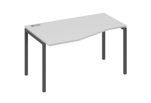 Стол эргономичный левый Техно Мира Лофт, цвет серый + антрацит